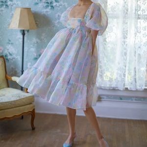 Selkie Rainbow French Puff Dress